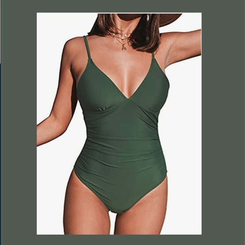 NWOT One Piece V-Neck Swimsuit